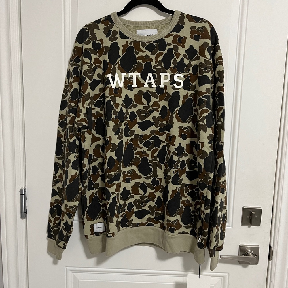 NWT - WTAPS Men’s Relaxed Fit Camo Sweatshirt - Made in Japan - Size 3 / US L